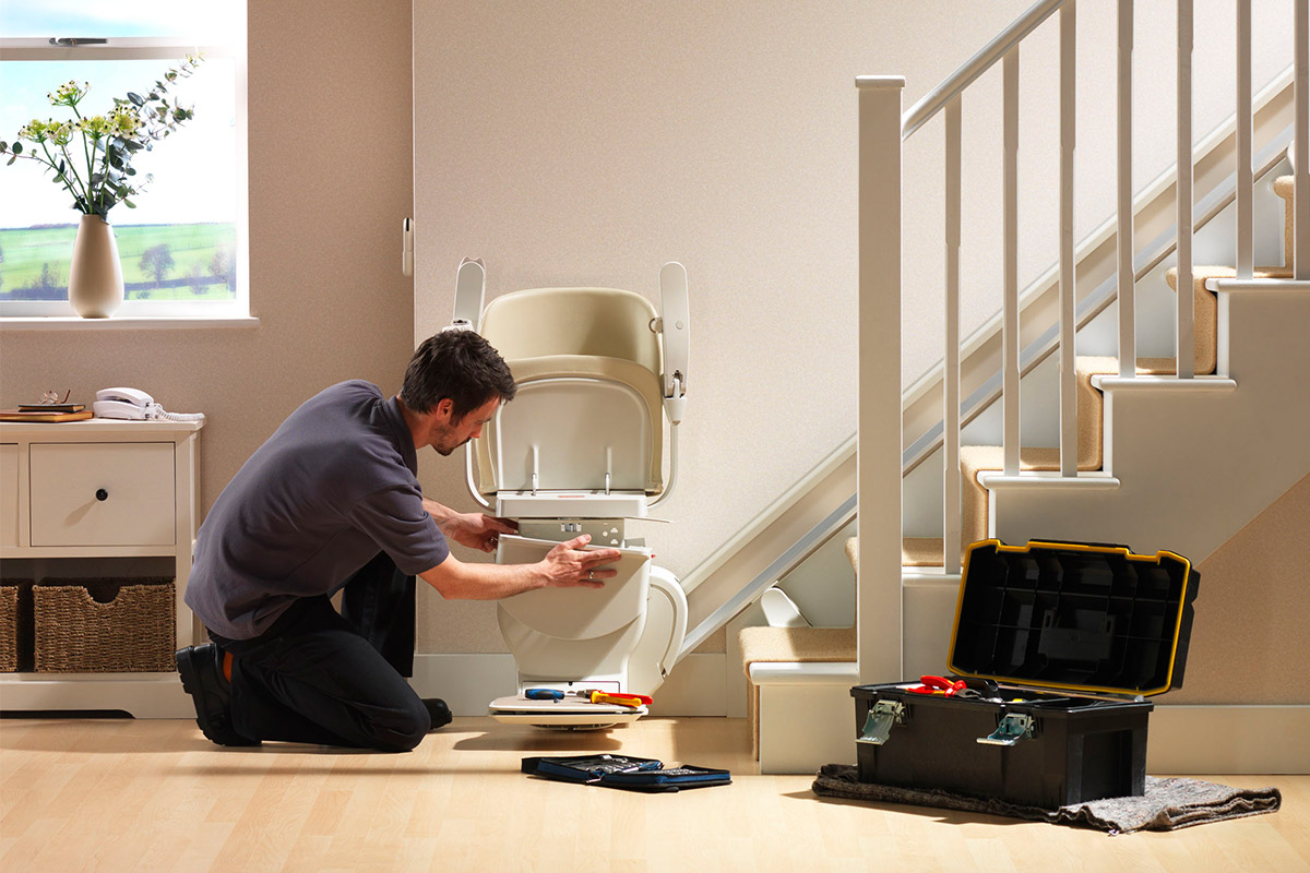 How is a stairlift installed in 4 steps