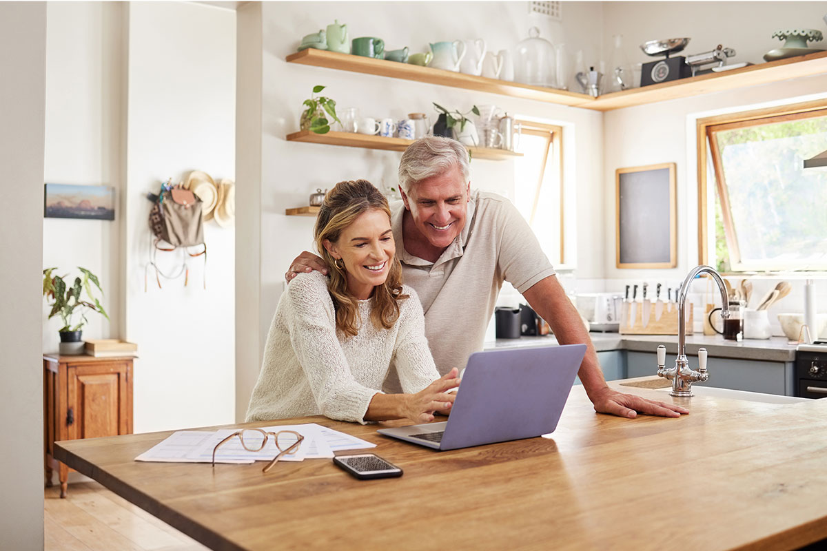 Couple looking at budget and homelift alternatives